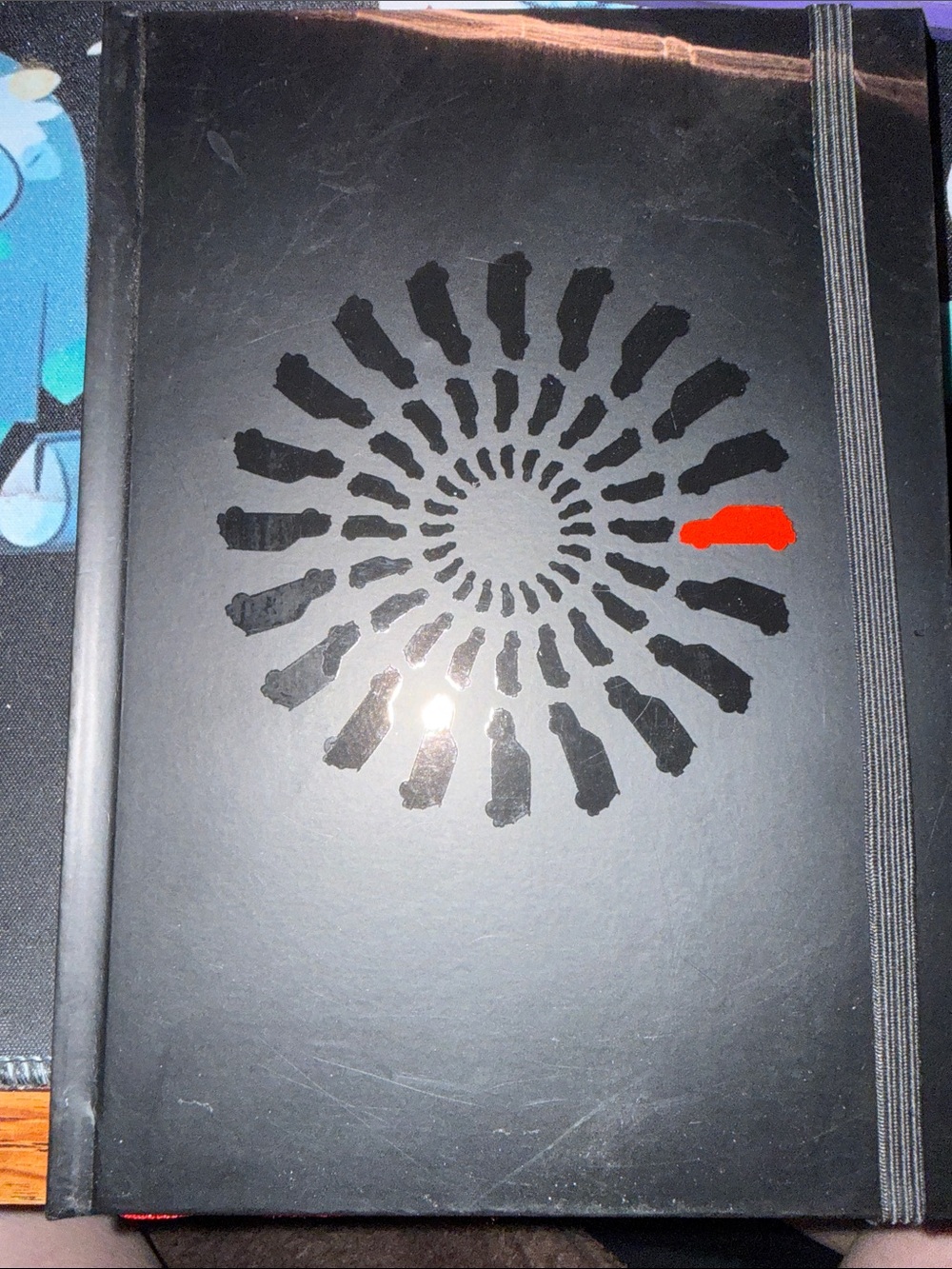 MINI Cooper Black Spiral Art Hardcover Notebook